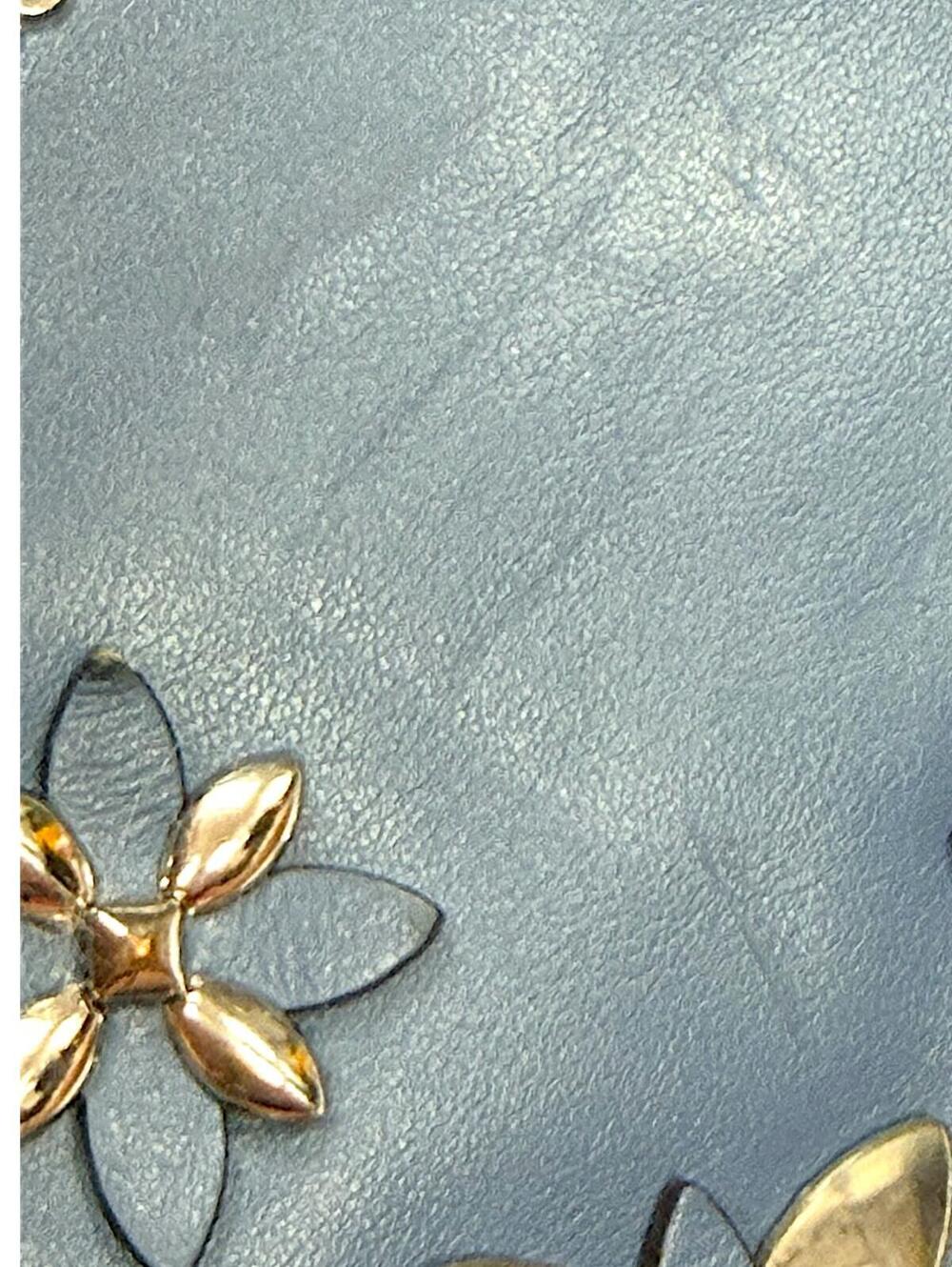 Michael Kors Blue Floral Applique Crossbody Bag - Picture 9 of 10